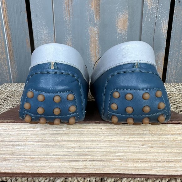 M. Gemi The Felize Due Leather Moccasin Blue IT 38, US 7 1/2 - Picture 6 of 16